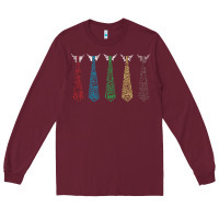 Burgundy Tally Hall Ties Long Sleeve Tee - linhVisuals