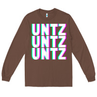 Chestnut untz untz untz techno dubstep riddim raver dj party t shirt Long Sleeve Tee - linhVisuals