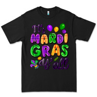 Black It's Mardi Gras y'all Premium Tee - FaDigitalArtStudio