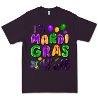 Plum It's Mardi Gras y'all Premium Tee - FaDigitalArtStudio