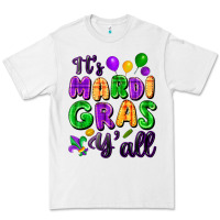 White It's Mardi Gras y'all Premium Tee - FaDigitalArtStudio