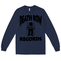 Navy death row record Long Sleeve Tee - linhVisuals