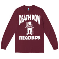 Burgundy death row record Long Sleeve Tee - linhVisuals