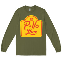 Army Green el pollo loco Long Sleeve Tee - linhVisuals