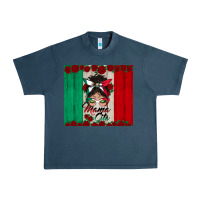Midnight Navy mexican messy bun mamacita Urban Heavy Tee - BundleAndBundleShop