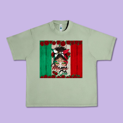 Mexican Messy Bun Mamacita Urban Heavy Tee Designed By Bundleandbundleshop