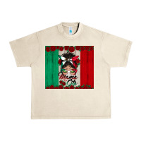 Sandshell mexican messy bun mamacita Urban Heavy Tee - BundleAndBundleShop
