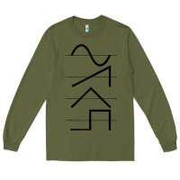 Army Green vintage analog synthesizer techno waveform   synth nerd raglan basebal Long Sleeve Tee - linhVisuals