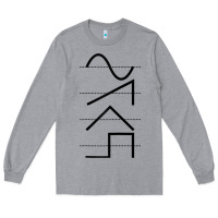 Heather Grey vintage analog synthesizer techno waveform   synth nerd raglan basebal Long Sleeve Tee - linhVisuals