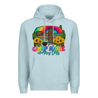 Blue Mist camp more worry less with caravan Premium Hoodie - Artiststas