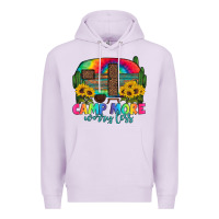 Lilac camp more worry less with caravan Premium Hoodie - Artiststas