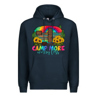 Navy camp more worry less with caravan Premium Hoodie - Artiststas