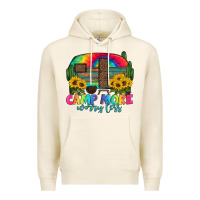 Tofu camp more worry less with caravan Premium Hoodie - Artiststas