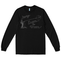 Black george lassos the moon   its a wonderful life Long Sleeve Tee - linhVisuals