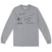 Heather Grey george lassos the moon   its a wonderful life Long Sleeve Tee - linhVisuals