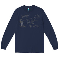 Navy george lassos the moon   its a wonderful life Long Sleeve Tee - linhVisuals