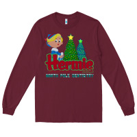 Burgundy hermie the elf dentistry    rudolph the red nosed reindeer Long Sleeve Tee - linhVisuals