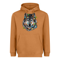 Meerkat Christmas with wolf Heavyweight Hoodie - RanaPortraitStore