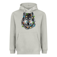 Moon Dust Christmas with wolf Heavyweight Hoodie - RanaPortraitStore
