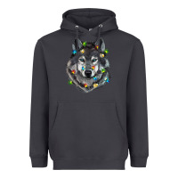 Smoke Christmas with wolf Heavyweight Hoodie - RanaPortraitStore