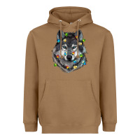 Toasted Coconut Christmas with wolf Heavyweight Hoodie - RanaPortraitStore