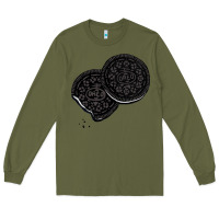 Army Green oreo lover Long Sleeve Tee - linhVisuals