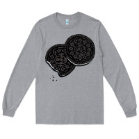 Heather Grey oreo lover Long Sleeve Tee - linhVisuals