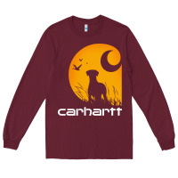 Burgundy carhartt vintage Long Sleeve Tee - linhVisuals