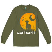 Army Green carhartt vintage Long Sleeve Tee - linhVisuals