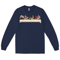 Navy the last supper of the real housewives Long Sleeve Tee - linhVisuals