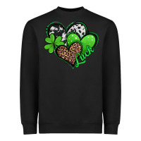 Black St. Patrick's Day hearts Heavyweight Sweatshirt - Jasminsmagicworld