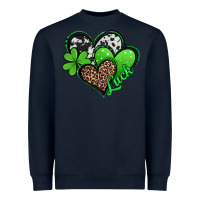 Navy St. Patrick's Day hearts Heavyweight Sweatshirt - Jasminsmagicworld