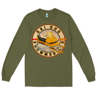 Army Green ski doo vintage snowmobiles Long Sleeve Tee - linhVisuals