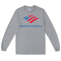 Heather Grey bank of america Long Sleeve Tee - linhVisuals