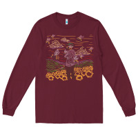 Burgundy tyler the creator flower boy Long Sleeve Tee - linhVisuals