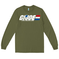 Army Green distressed army green gi joe Long Sleeve Tee - linhVisuals