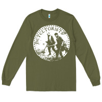 Army Green detectorists Long Sleeve Tee - linhVisuals