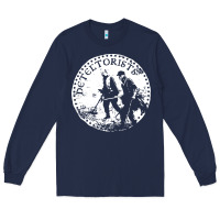 Navy detectorists Long Sleeve Tee - linhVisuals