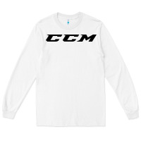 White c c m hockey Long Sleeve Tee - linhVisuals
