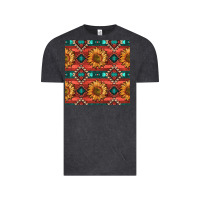 Vintage Black native american aztec seamless pattern 2 Vintage Tee - BundleAndBundleShop