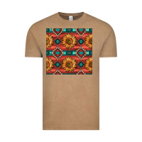 Vintage Coffee native american aztec seamless pattern 2 Vintage Tee - BundleAndBundleShop