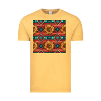Vintage Mustard native american aztec seamless pattern 2 Vintage Tee - BundleAndBundleShop