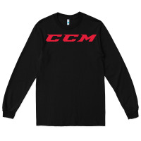 Black c c m hockey Long Sleeve Tee - linhVisuals