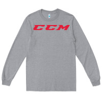 Heather Grey c c m hockey Long Sleeve Tee - linhVisuals