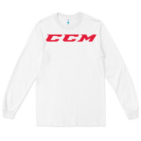 White c c m hockey Long Sleeve Tee - linhVisuals