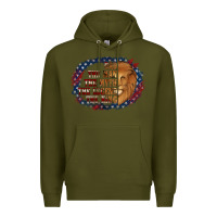 Army Green dad the man american flag Premium Hoodie - Jasminsmagicworld