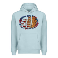 Blue Mist dad the man american flag Premium Hoodie - Jasminsmagicworld