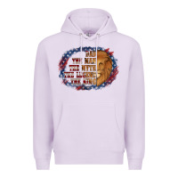 Lilac dad the man american flag Premium Hoodie - Jasminsmagicworld