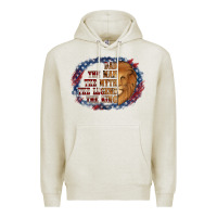 Oatmeal Heather dad the man american flag Premium Hoodie - Jasminsmagicworld