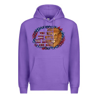 Purple dad the man american flag Premium Hoodie - Jasminsmagicworld